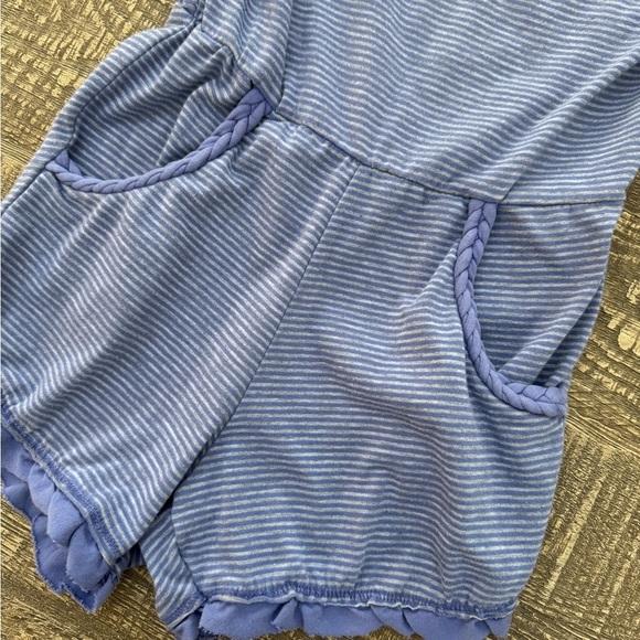 Miki Miette purple stripe romper 4 - Picture 3 of 8